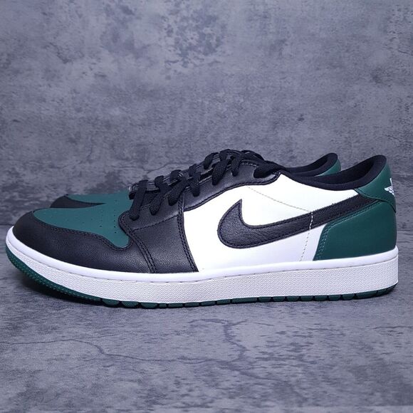 NIKE Air Jordan 1 Low Golf‎ Shoes Mens 14 Noble Green White Black nby